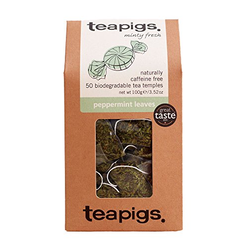 Teapigs Peppermint Leaves Tea Bags Made with Whole Leaves (1 Pack of 50 Tea Bags) - //coolthings.us