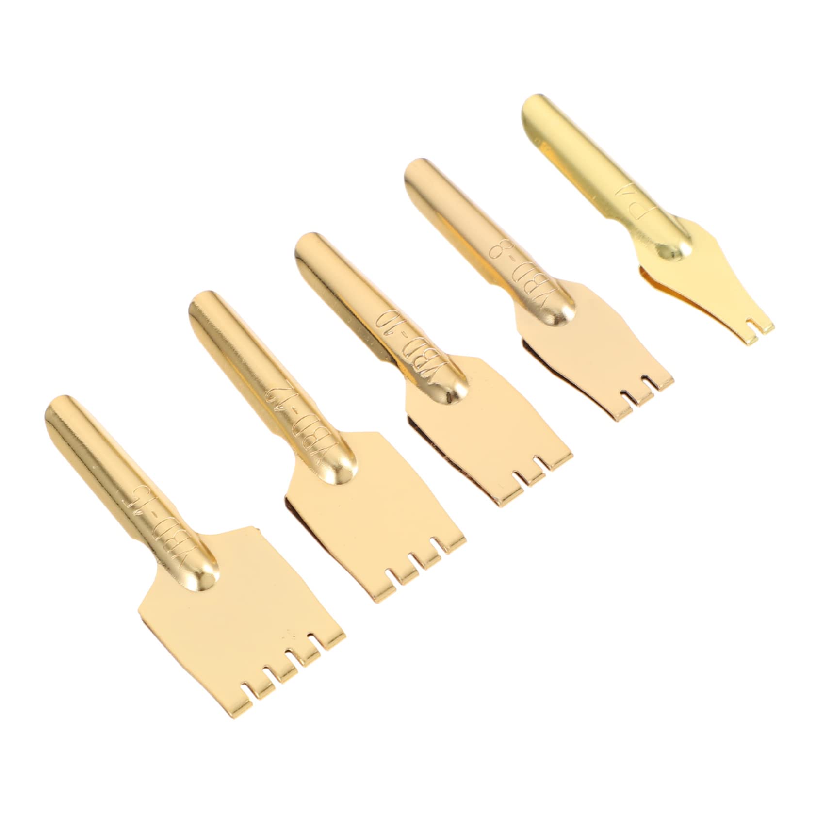 Angoily Creative Metal Pen Nibs 5pcs Fountain Pen Points Replacement Calligraphy Tips Writing Supplies