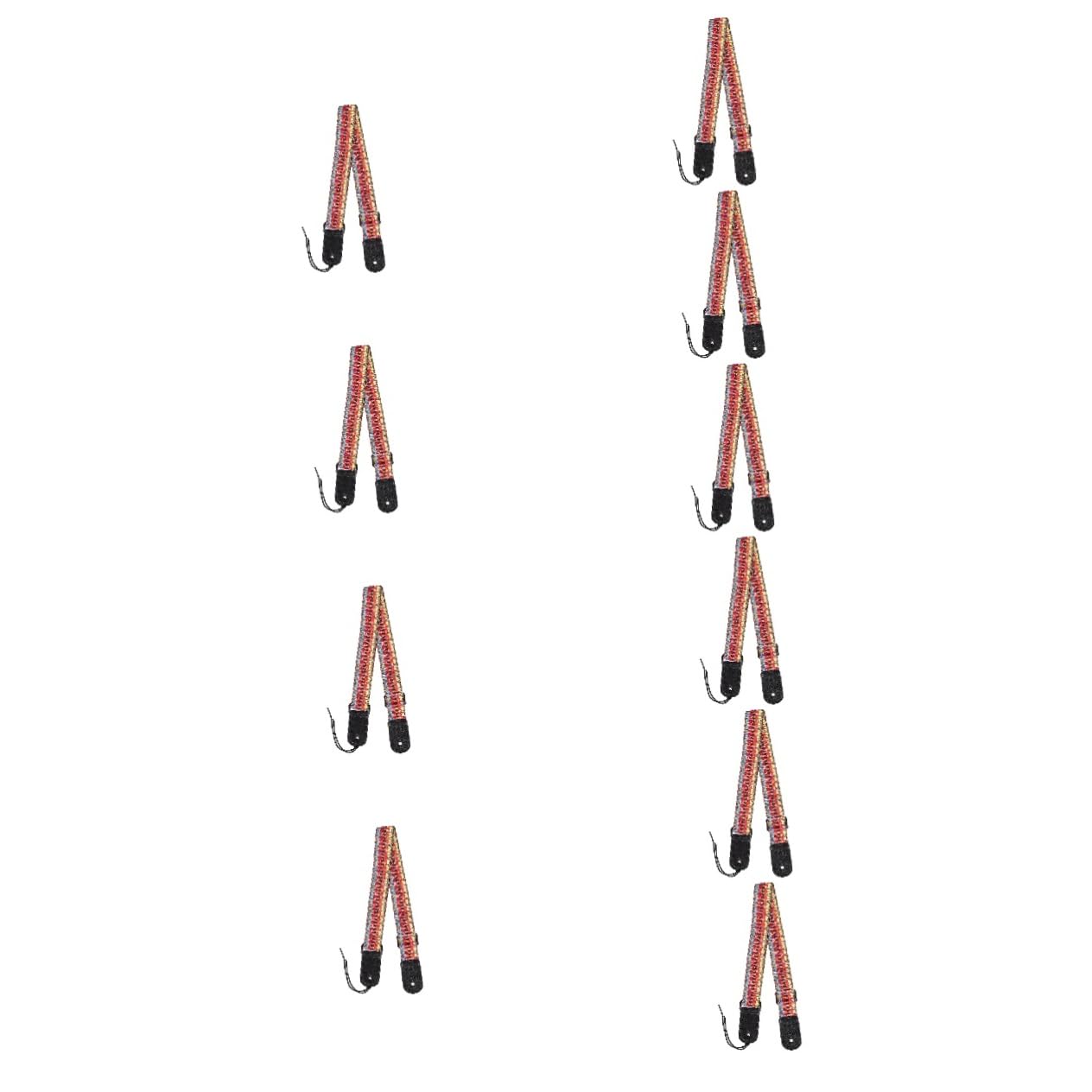 Abaodam 10 Stück Gitarrengurt Ukulelenhaken Ukulelenhalsgurt Ukulelenhalsgurt Gitarrenschultergurt Ukulelengurt Verstellbarer Ukulelengurt Gitarrengurt Gurt Ukulelenschultergurt Polyester