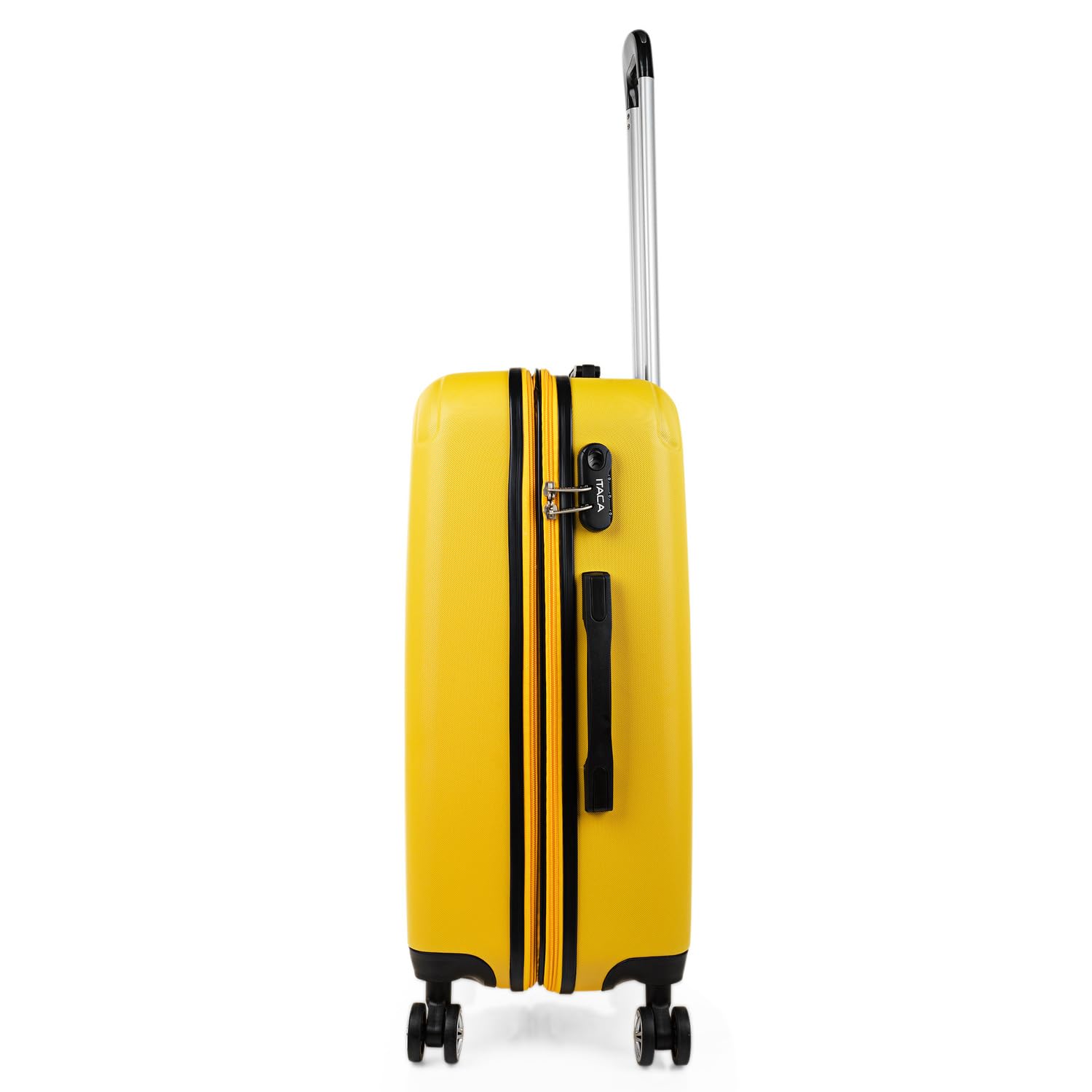 ITACA - Maleta Mediana con 4 Ruedas Giratorias para Viajes Largos Tipo Trolley Ideal como Maletas de Viaje Grandes 23 Kilos y Maleta Viaje Mediana Resistentes, Amarillo — view 9