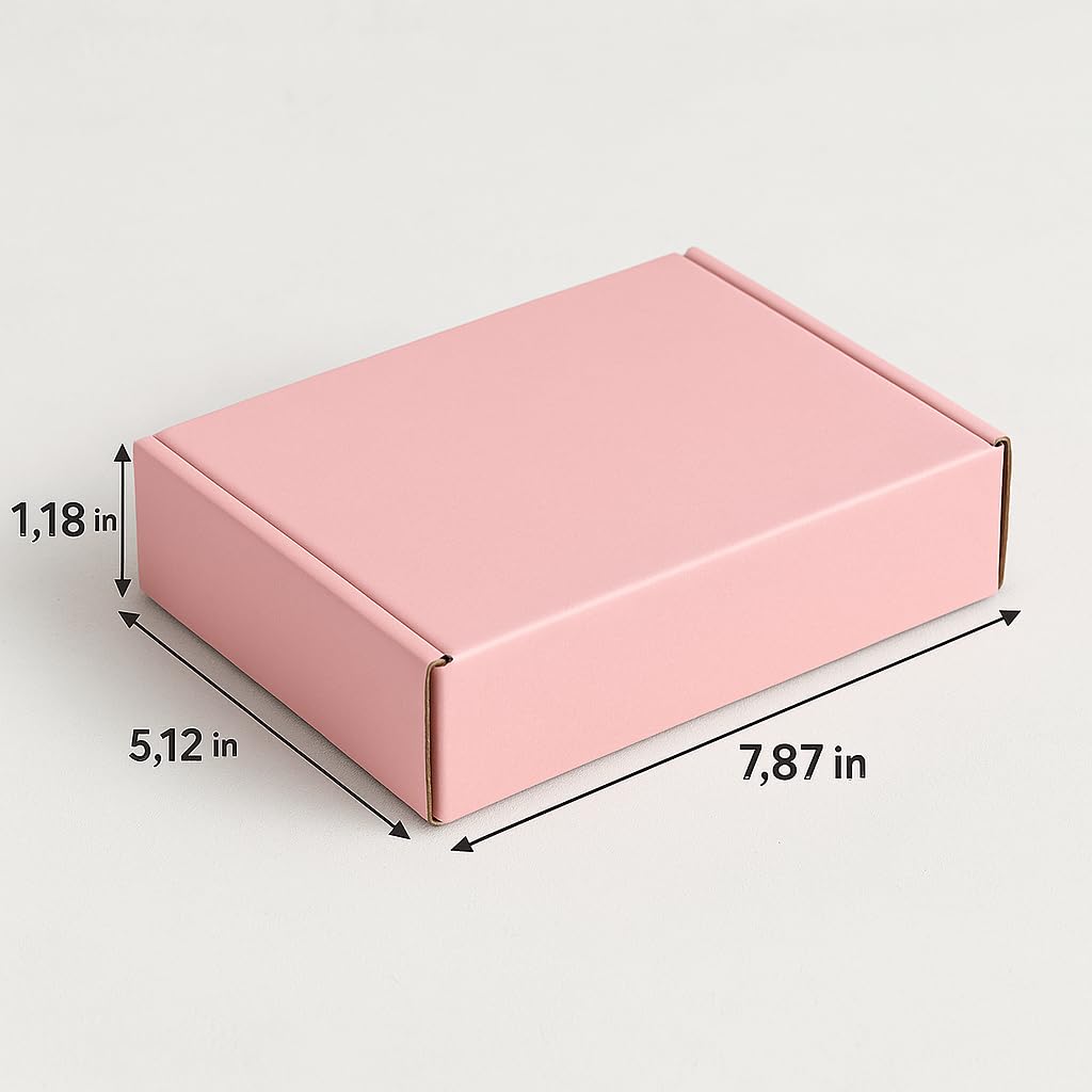 Mehrfarbige Versandkartons aus Wellpappe, 200 x 130 x 30 mm, Versandkartons für Großbriefe, Versandkartons für den Versand, Verpackung von Versandkartons für Geschäft, Aufbewahrung oder Geschenk (200
