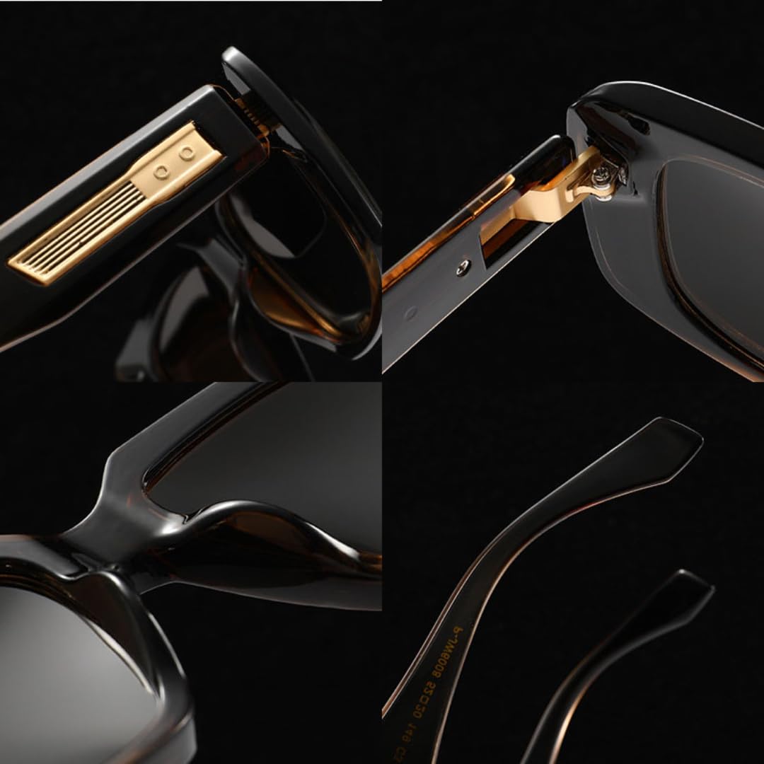 Übergroße Vintage-Sonnenbrille mit polarisierten Gläsern, UV400-Schutz, Retro-Outdoor-Qualität