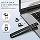 Presenter mit Laserpointer,Powerpoint Fernbedienung Präsentationsfernbedienung Pointer für Präsentationen,Newenmo USB C&USB A 2 in 1 Präsentation,Präsenter mit Hyperlink&Volumen Kontrolle