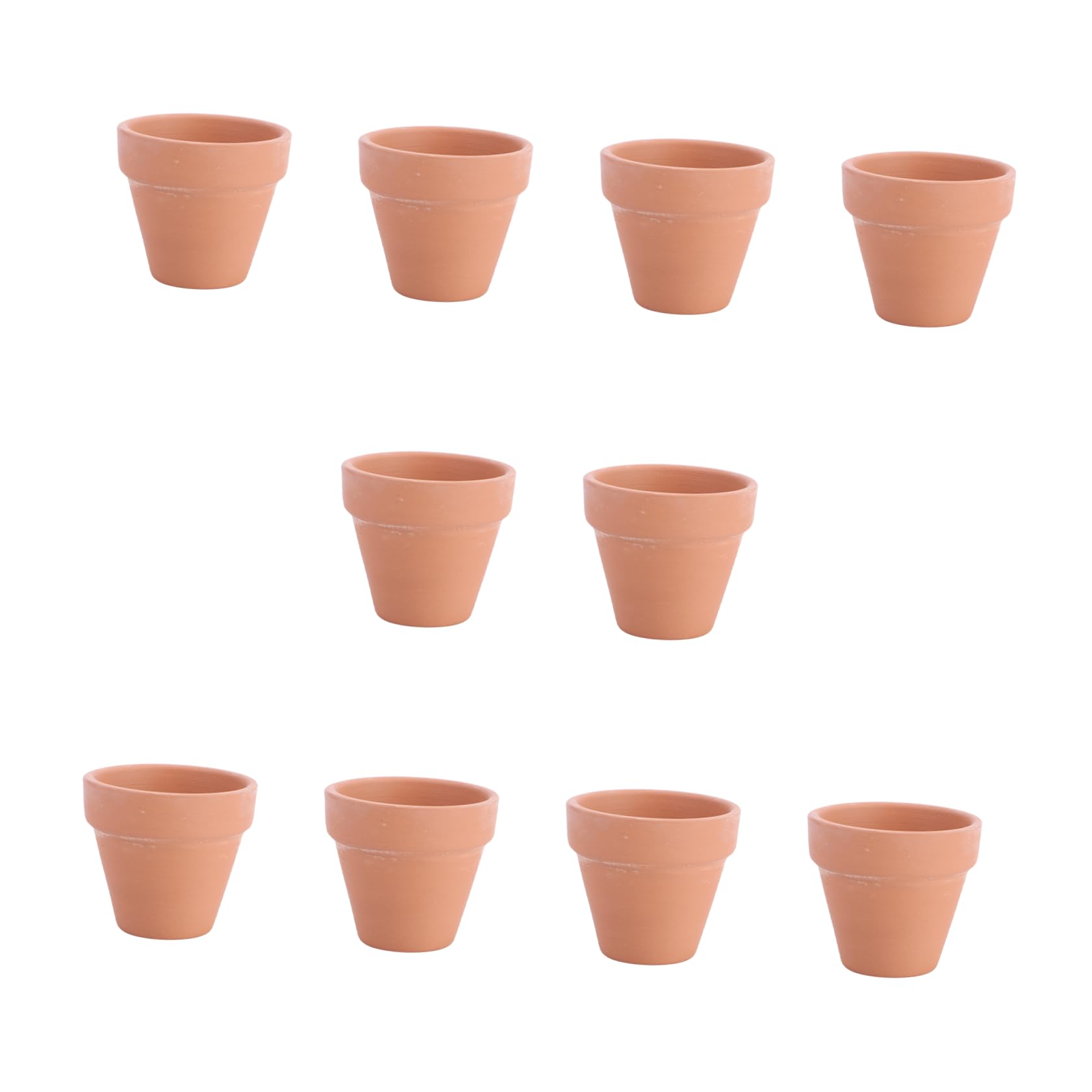 VANZACK Vasi Piccoli Fori di Drenaggio in Terracotta Rossa 10 Pezzi per Piante Succulente e Cactus per Decorazioni Casa e Bomboniere Shower