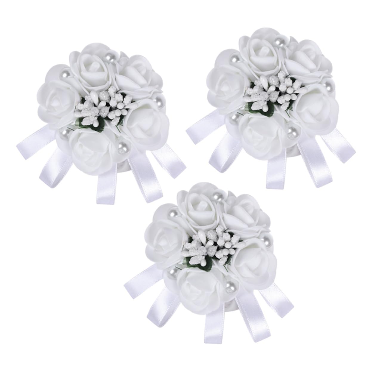 LIFKOME 9pezzi Bracciale Artificiali Corsage per Sposa e Damigelle Decorazione per Matrimonio e Speciali e Confortevole