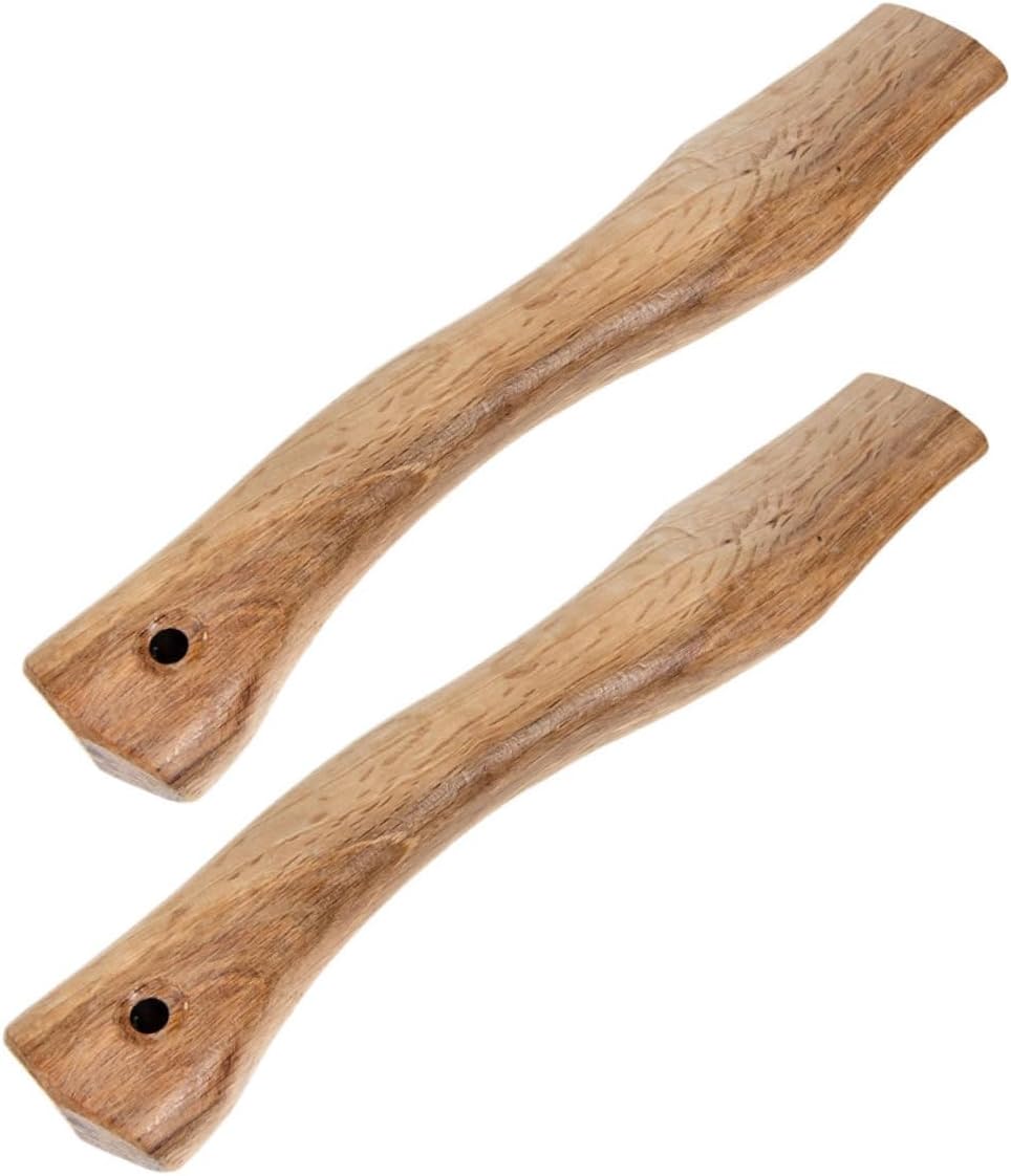 Kisangel 4sets Hickory Axe Handle Replacement Axe Handle Wooden Grip for 2pcs*4