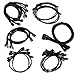 EVGA G2/G3/P2/T2 100-CK-1300-B9 Power Supply Cable Set (Individually Sleeved), Black