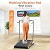 Sperax 4 in 1 Foldable Walking Vibration Pad with 6% Incline,7.5 MPH Treadmills for Home with Remote Control, 3.0HP Walking Pad Treadmill with APP