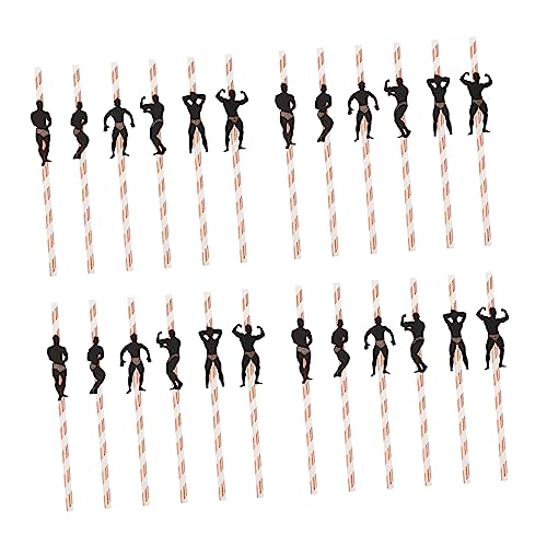 Pitillos desechables dorado rosa 24 pcs NOLITOY