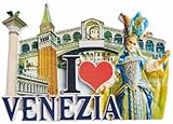 Imán creativo de recuerdo turístico de Venecia, Italia, para nevera, decoración creativa del hogar y la cocina
