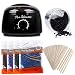 Wax Warmer Hair Removal Kit, Miss Gorgeous Home Waxing Kit with 4 Hard Wax Beans and 10+4 Applicator Sticks - Professional Waxing Kit for Women and Men, Body, Face, Bikini Hair Removal