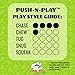 Jolly Pets Push-n-Play Ball Dog Toy, 14 Inches/Extra-Large, Blue (314 BL), for All Breed Sizes