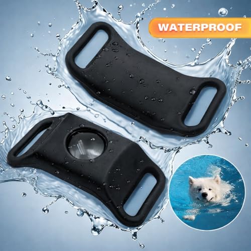 Image of FurLife Flea & Tick Protection Pet Tag - Waterproof Collar Pendant for Dogs & Cats | Safe & Lightweight for All Breeds - (Black)