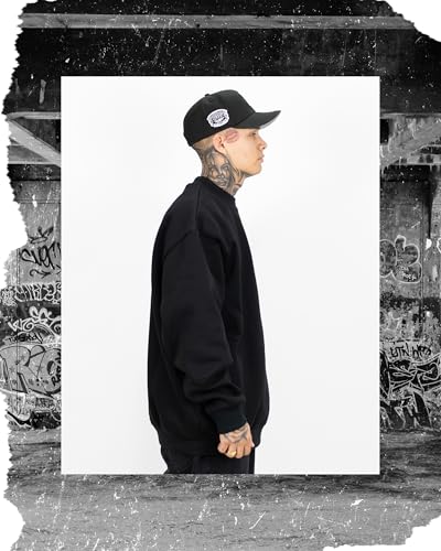 FB County Long Sleeve Crew Neck - 13oz Heavy Cotton-Poly Fleece - Unisex Relaxed Fit Collared Thick Sweatshirt2