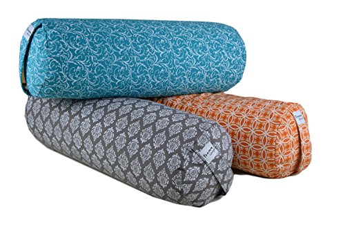 516IlX kWfL Tvamm-Lifestyle Yoga-Bolster Special 65 x 22 cm Diameter Buckwheat Shells Filled - Image 5