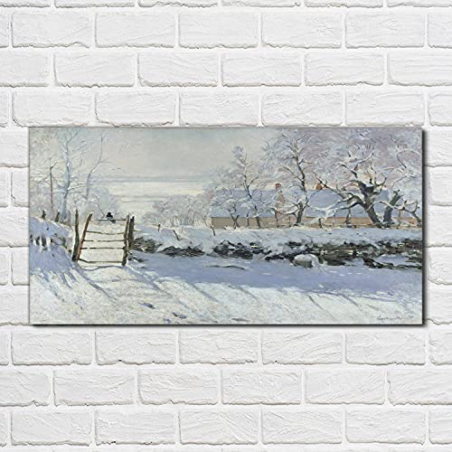 Décoration tableau en verre contre murs ternes - Impression 100x50cm
