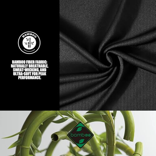 Men’s Bamboo Viscose Running Long Sleeve Shirts Moisture Wicking Quick Dry Breathable Lightweight Athletic Workout Gym4