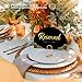 12 Pieces Elegant Reserved Signs For Wedding - Reserved Table Signs, Reserved Seating Signs, Double sided gold foil reserved card with bracket -Perfect for Wedding Events (Half circle black)