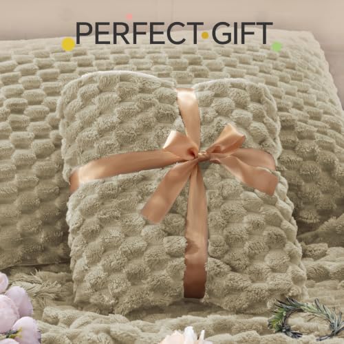Image of BEDELITE Fluffy Twin /Twin XL Comforter Set, Taupe Bed Set 2 Pieces