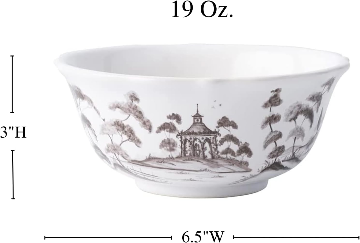 Juliska Country Estate Cereal/Ice Cream Bowl - Flint Grey