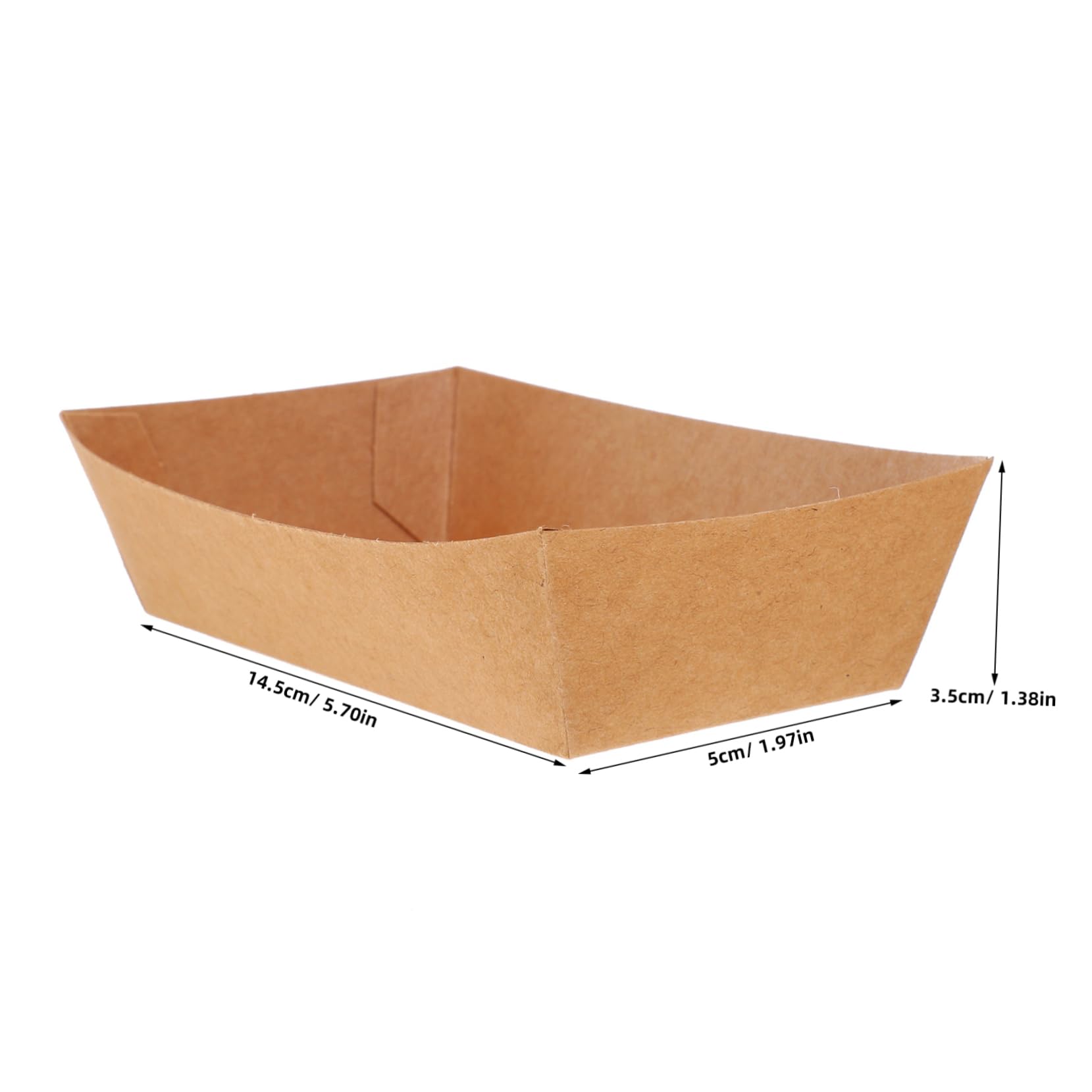 OSOLADY 100Pcs Disposable Serving Boats Food Trays for Appetizers Snacks Desserts for Picnics Parties Bbqs and Takeout Convenient Versatile Packaging