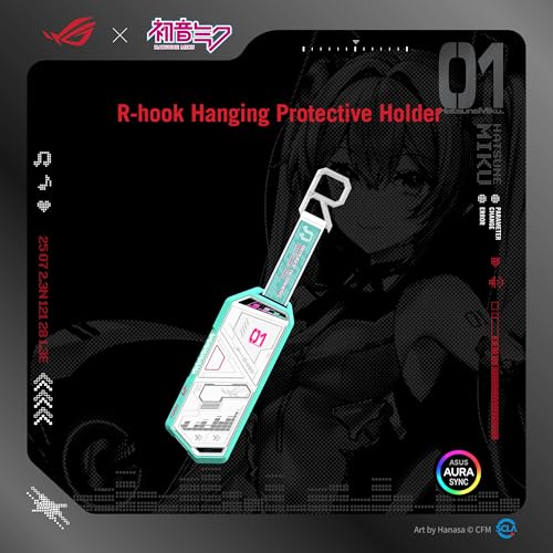 Image of ASUS ROG Strix Arion Hatsune Miku Edition M.2 NVMe SSD Enclosure - USB-C 3.2 Gen 2 (10 Gbps), Screwdriver-Free, Aluminum-Alloy case, and Thermal Pads, 1 Year Warranty