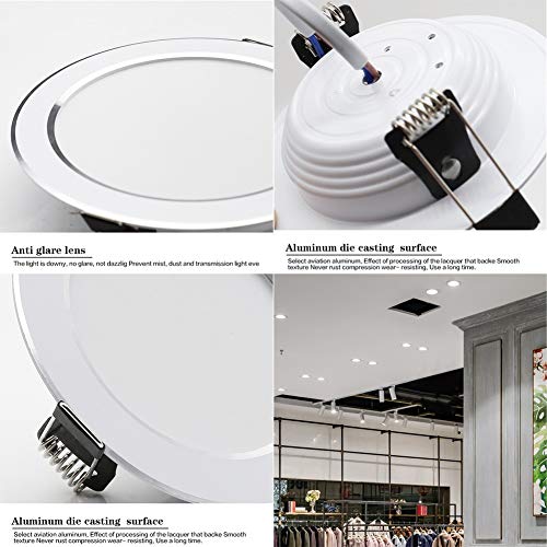 Spot de salle de bain encastrable pour plafond bas avec LED 23mm plat - 6