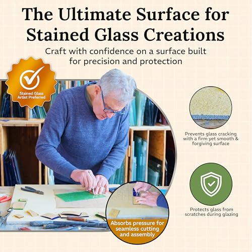 Homasote Board Stained Glass Work Surface, 24'' x 24'' by Glassco - Image 2