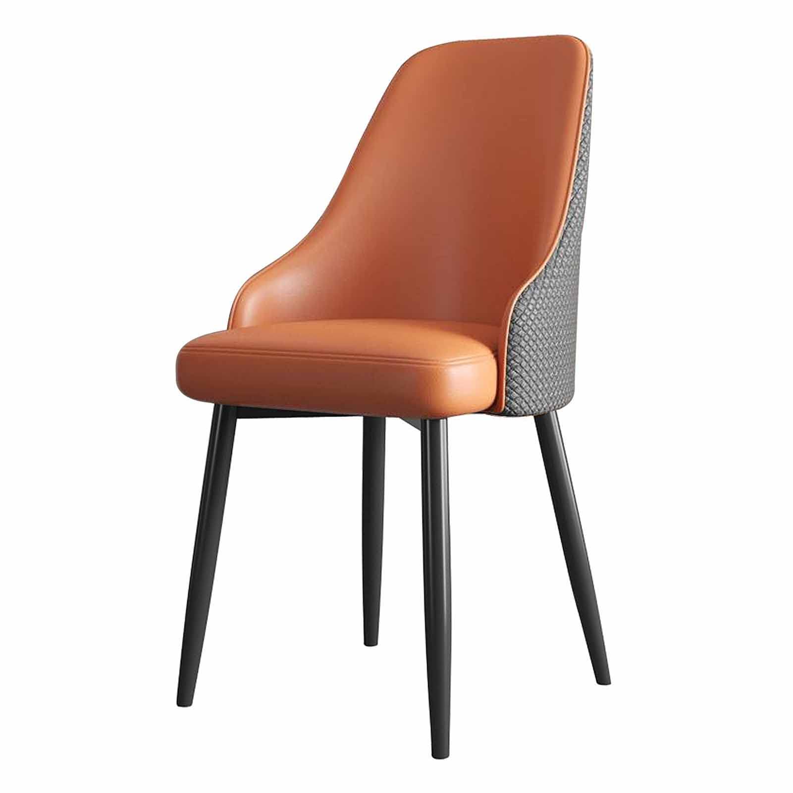 Chaise à manger en cuir PU et lot de 2 chaises de salle à manger confortables