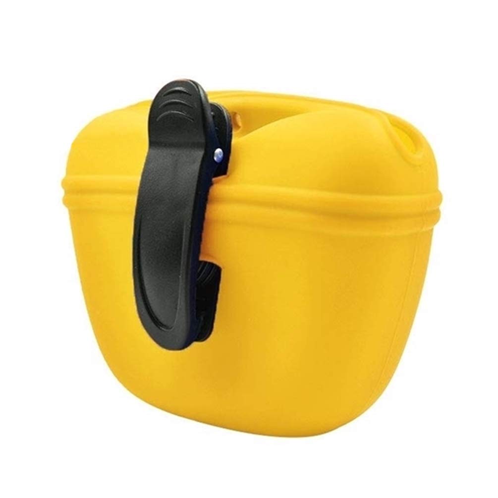 RoyalCare Silicone Dog Treat Pouch-Small Training Bag-Portable Dog Treat Bag for Leash with Magnetic Closure and Waist Clip[US Design Patent]