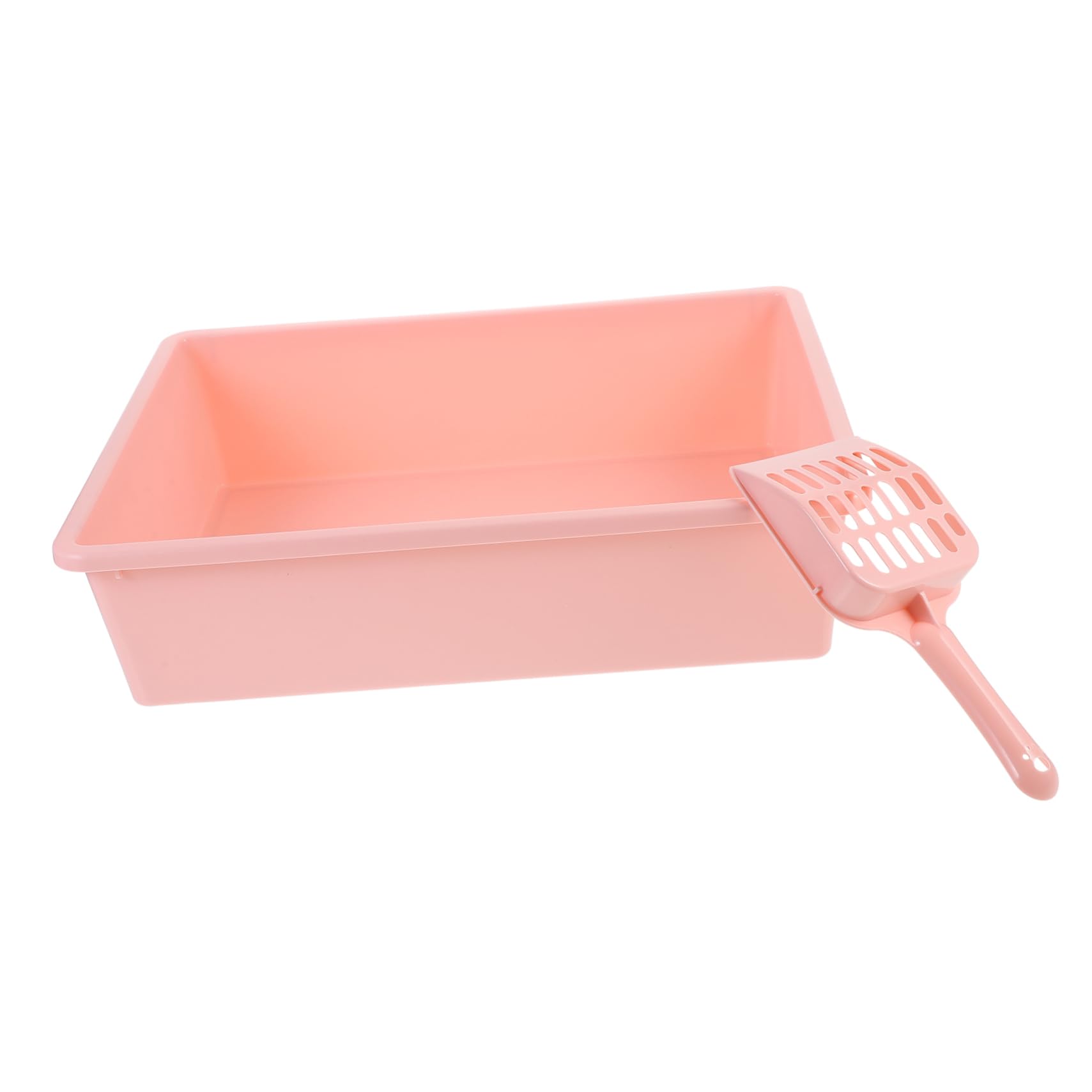 1set Lettiera Per Gatti Piccola Con Coperchio e Paletta Lettiera Aperta Portatile Per Gatti Design Pratico e Materiale Resistente Per Casa e Viaggi