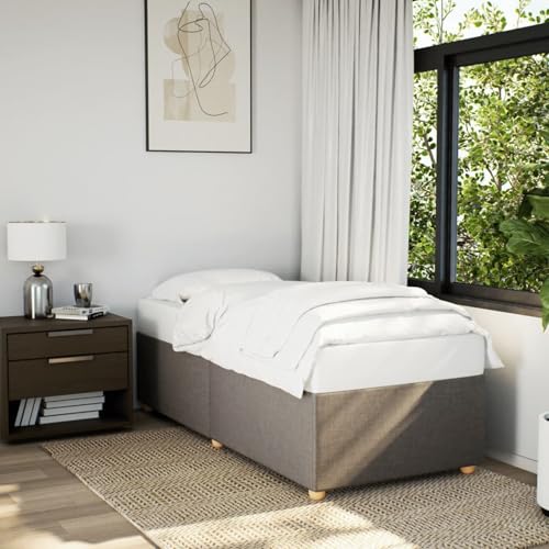 Homgoday Taupe Stoffbett 190x90cm mit Lattenrost, stabile Fü?e, Montage erforderlich Model3284698