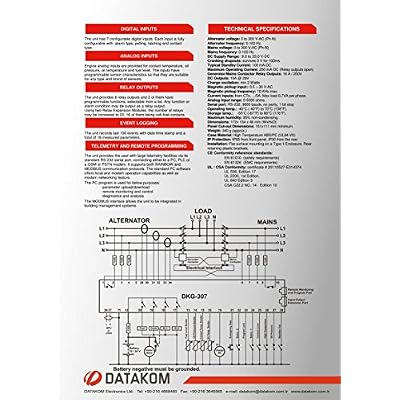 DKG-307 Generator Automatic Mains Failure Control Panel/AMF Controller