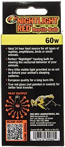 nightlight red reptile bulb