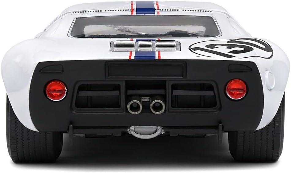 Solido 1:18 Scale Ford GT40 MK1 White Targa Florio 1967 Diecast Model Car S1803009