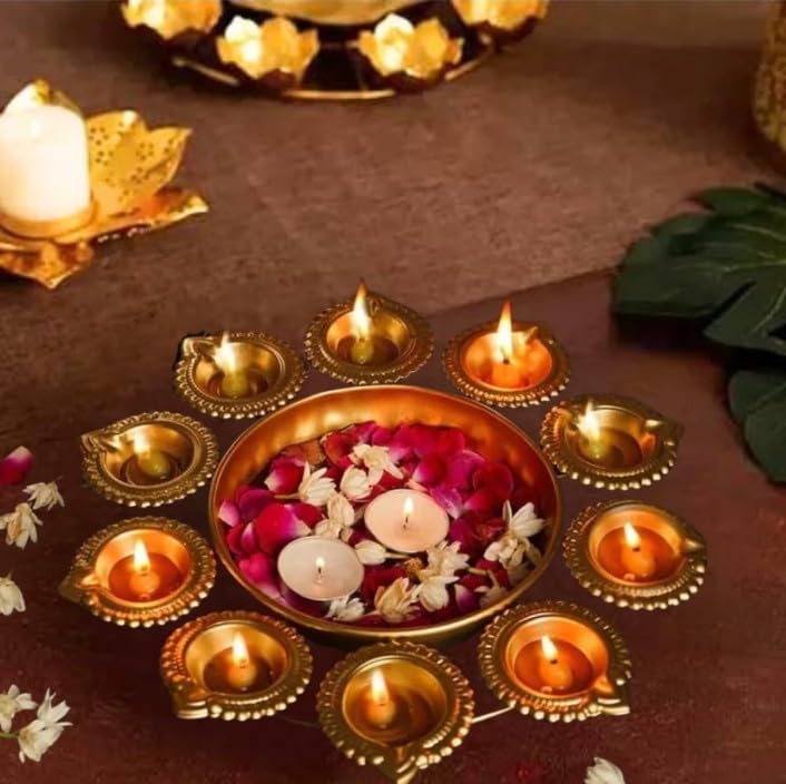 Best Janmashtami Decorations from Amazon India 72 Decorative Diya Urli | Wedding Night & Diwali Room Decoration | F...