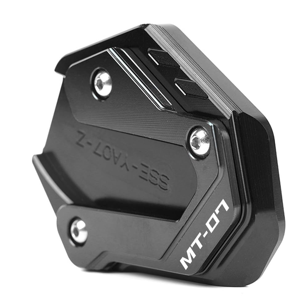 Per YAMAHA MT07 MT-07 MT 07 2015-2024 2025 2026 Supporto per moto accessori piedistallo laterale base Piatto di supporto ingrandito (Nero)