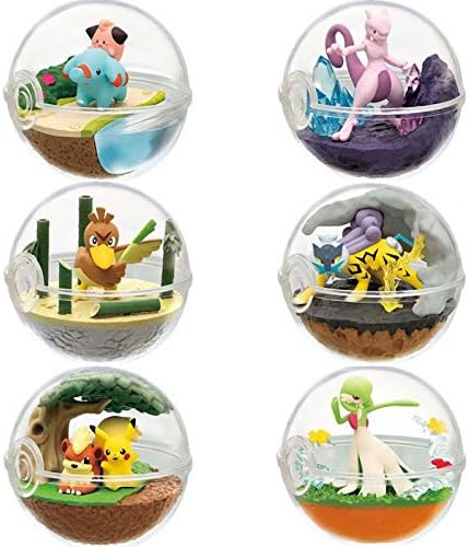 Aoboco Pokemon Terrarium Poke Ball Collection (You can get 2 Different Balls at Random When You Purchase)