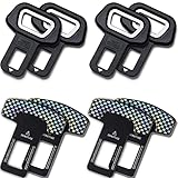 🚗【FUERTE COMPATIBILIDAD】 Nuestras hebilla de cinturón de seguridad universal son perfectamente compatibles con más del 95% de los modelos de automóviles, siempre y cuando la apariencia general de la adaptadores de cinturón de coche sea la misma, un accesorio esencial para el cinturón del automóvil, es un buen regalo para familiares o amigos.