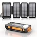 Solar Powerbank 26800 mAh mit 4 Solarpanel,...