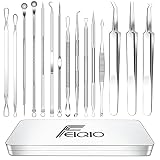 Blackhead Remover Pore Vacuum Upgraded Facial Pore Cleaner Electric Comedone Whitehead Extractor Tool-5 Suction Power,5 Probes,USB Rechargeable Blackhead Vacuum Kit for Women & Men