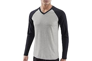 Men's V-Neck Long Sleeve T-Shirts: Style and Comfort Combined