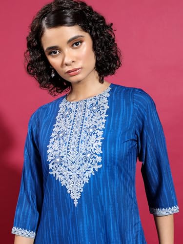 Image of Vishudh Women's Kurta | Regular Fit | Trendy Ethnic Top for Everyday Comfort