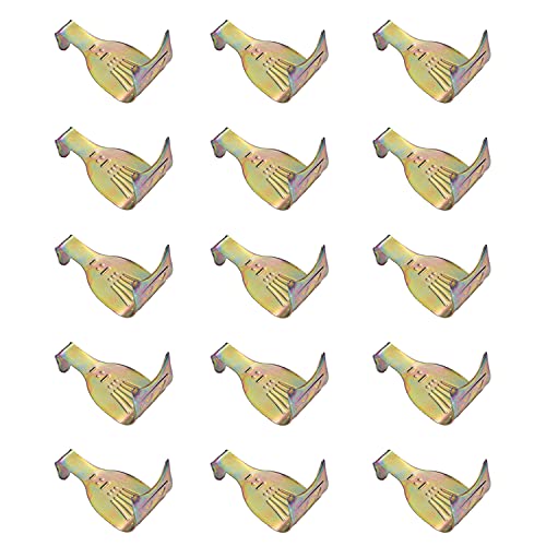 Image of Solid Moulding Picture Hooks Hangers Rail Hanging Hook Color Zinc-Plated 54mmx29mm Bronze 15pcs