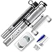 Mini Bike Pump Presta Valve & Schrader Compatible, 260 PSI High Pressure, Flexible Hose, For Road & Mountain Bicycle, Frame Mounted, Lightweight & Durable, For Air Shock, Tire Patches