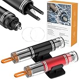 2 Stück Gurtschneider Notfallhammer, 2 In 1 Notfallhammer Auto mit Gurtschneider, Multifunktional Auto Sicherheitshammer Tragbarer Nothammer Auto mit Testglas fürs Auto, Bus (Schwarz+Rot)