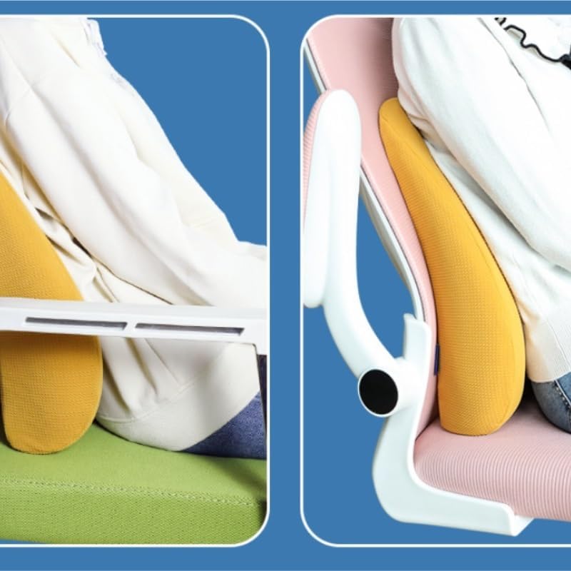 VIDI Cotton Cushion for Waist Protection Office Chair Backrest Lumbar Support(Gray)