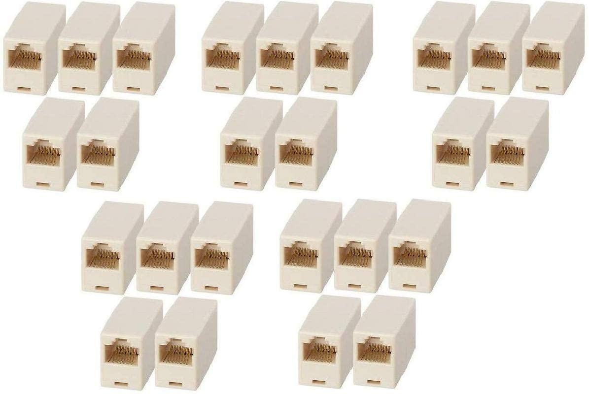 SPYTEK (Pack of 25 RJ45 Cat5e Straight Network Cable Ethernet LAN Coupler Joiner Female to Female Connector (Brown) (B0BW9WN6TG) Amazon Price History, Amazon Price Tracker