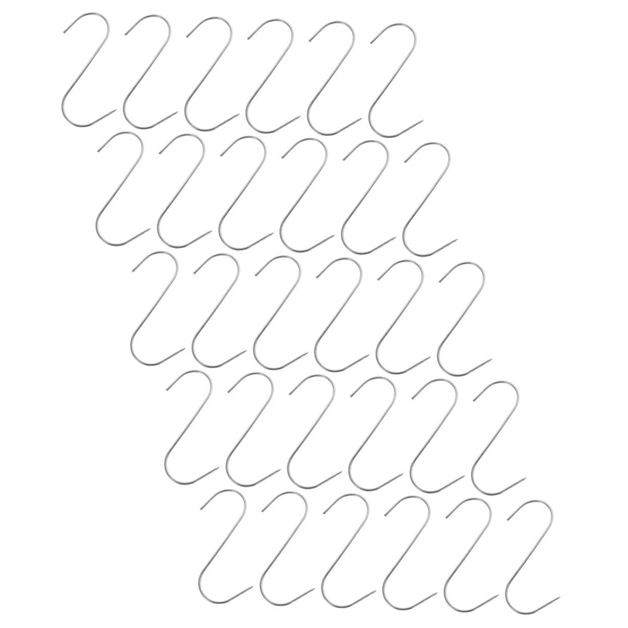 Crochets S pour viande et poisson en inox | Lot de 30 pièces pour cuisine