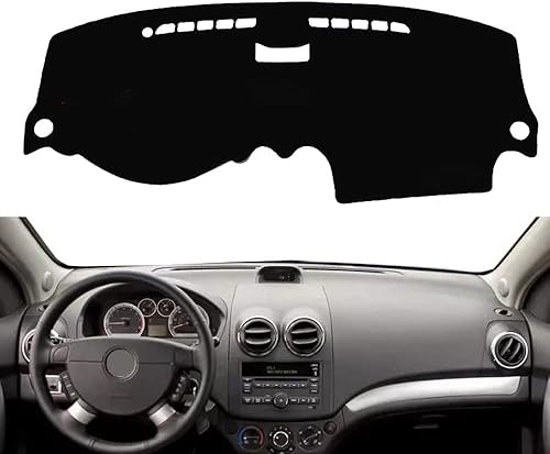 Funda para tablero de automóvil para conducción a la izquierda, Chevrolet Aveo/Kalos/Lova 2003-2011, para Daewoo Gentra T250 2005-2011, sin caja de